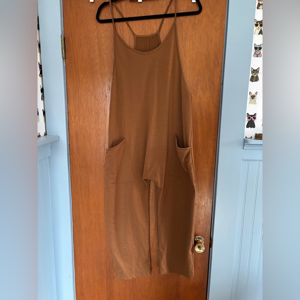 Slouchy Brown Romper Size Large